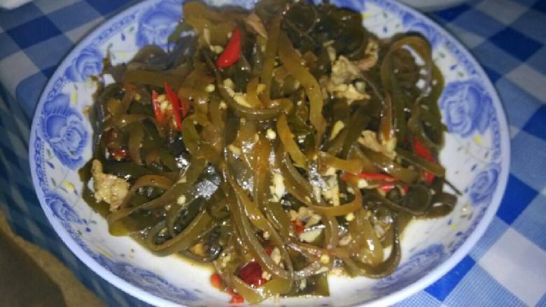 呛炒肉丝海带