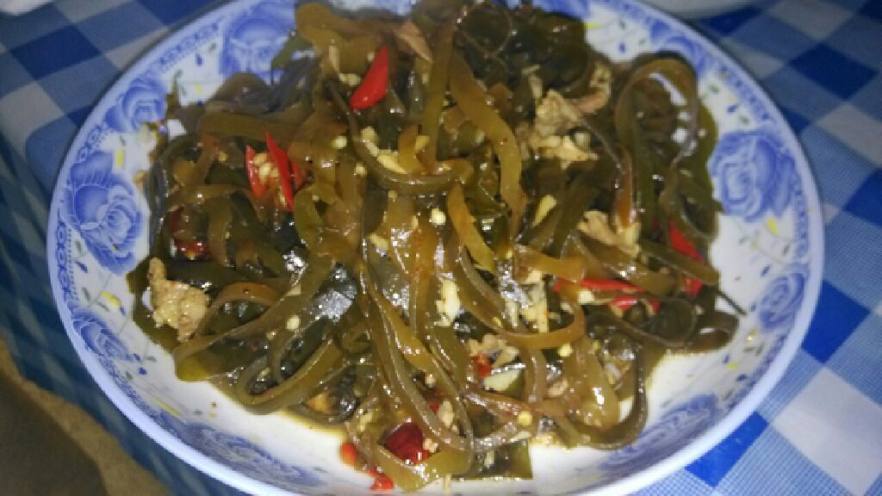 呛炒肉丝海带