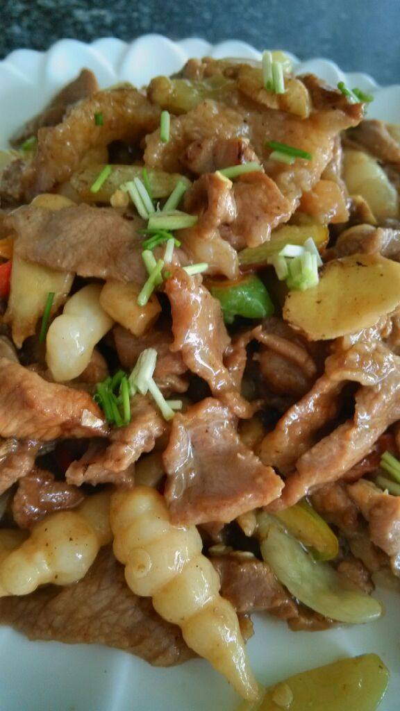 泡椒仙山玉珠炒牛肉