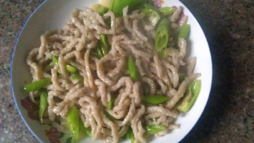 青椒面净丝