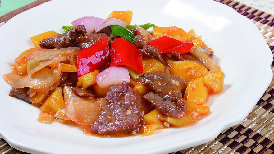 菠萝蜜炒牛肉