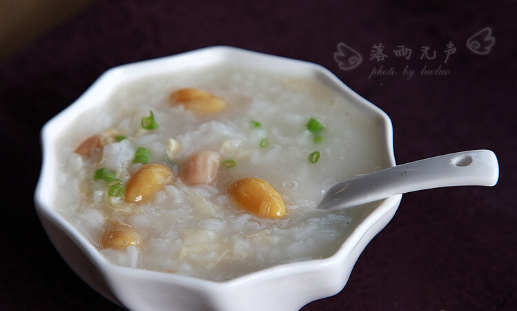 白果瑶柱腐皮粥