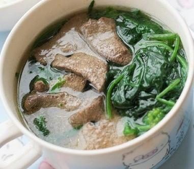 菠菜猪肝汤