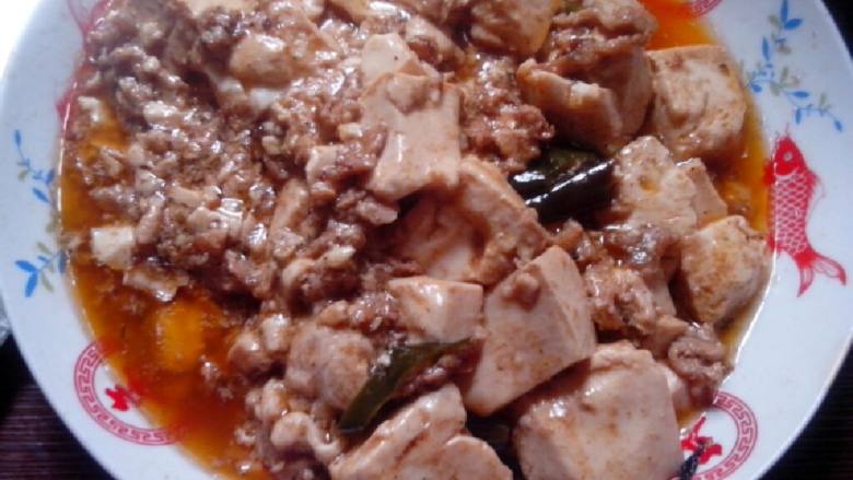 麻婆豆腐（加肉末版）