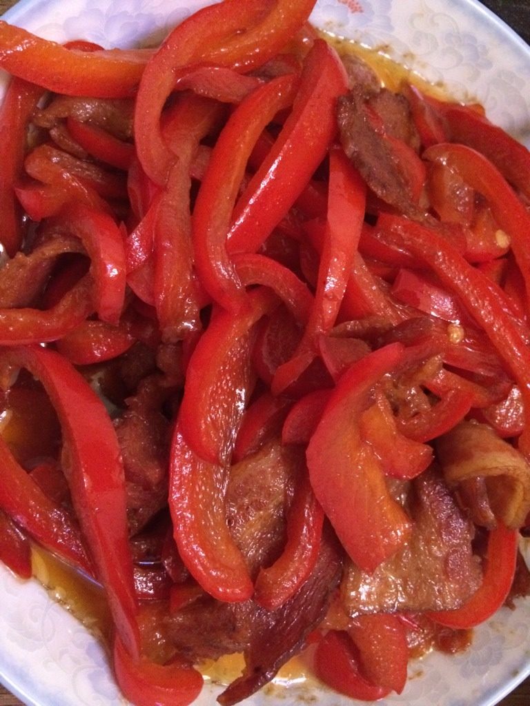 培根甜椒丝