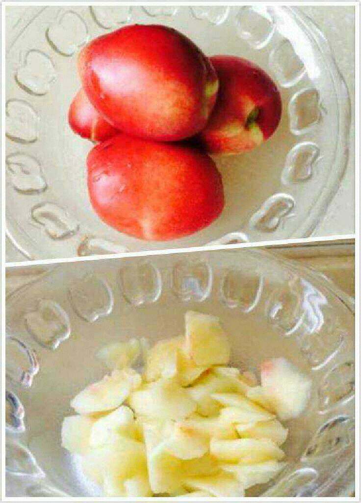 蜜桃奶昔【减肥】,油桃洗干净,去皮,去核,切成小块