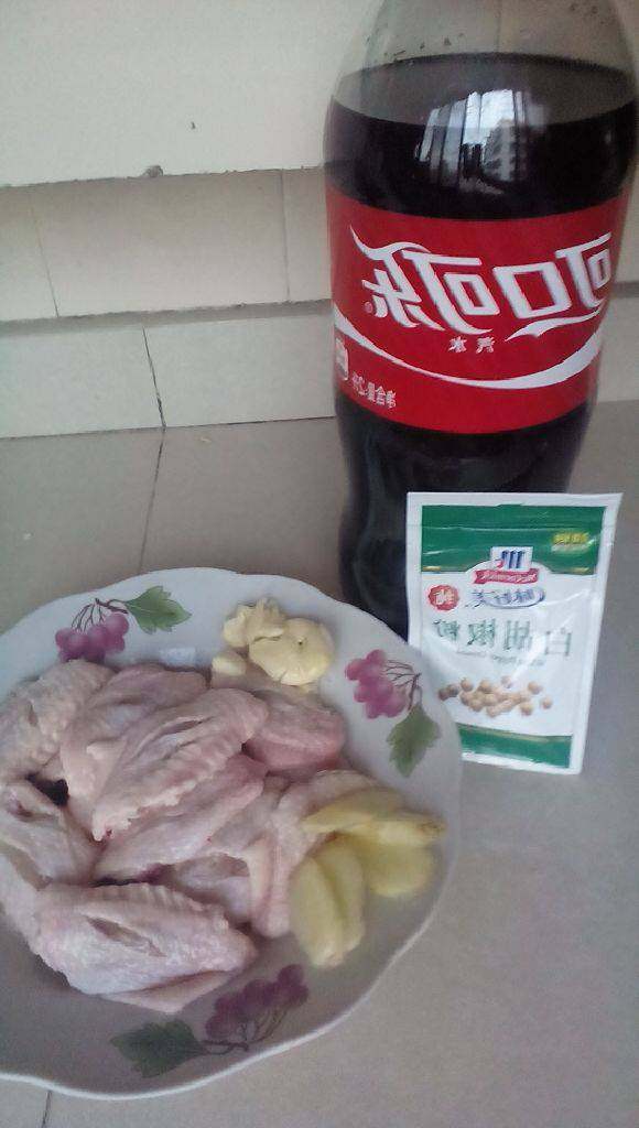 可乐鸡翅,图1:主要材料
