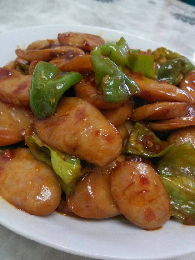 辣炒烟熏香肠