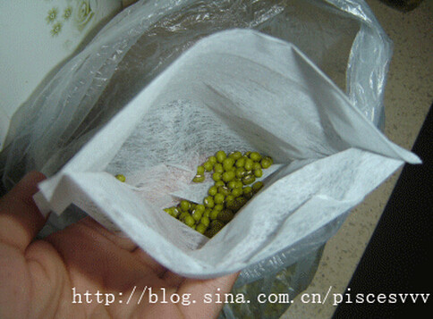 鱼羊一锅鲜 ,绿豆，过水冲洗后，装入无纺布的卤料包中