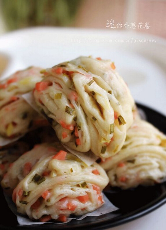 迷你香葱花卷