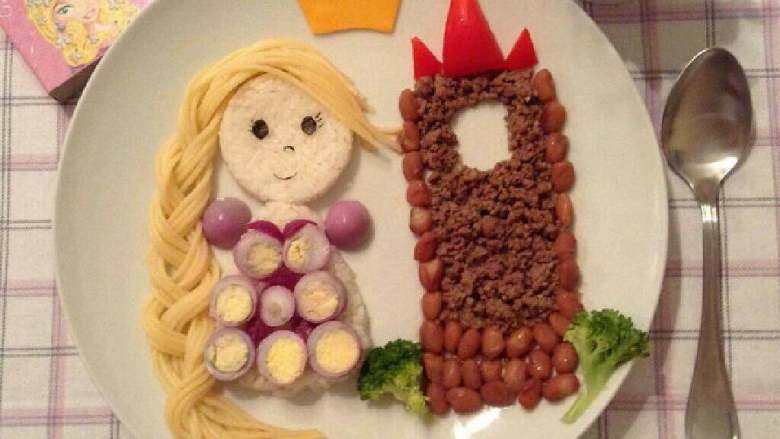 爱心水果餐（转裁）,小公主城堡