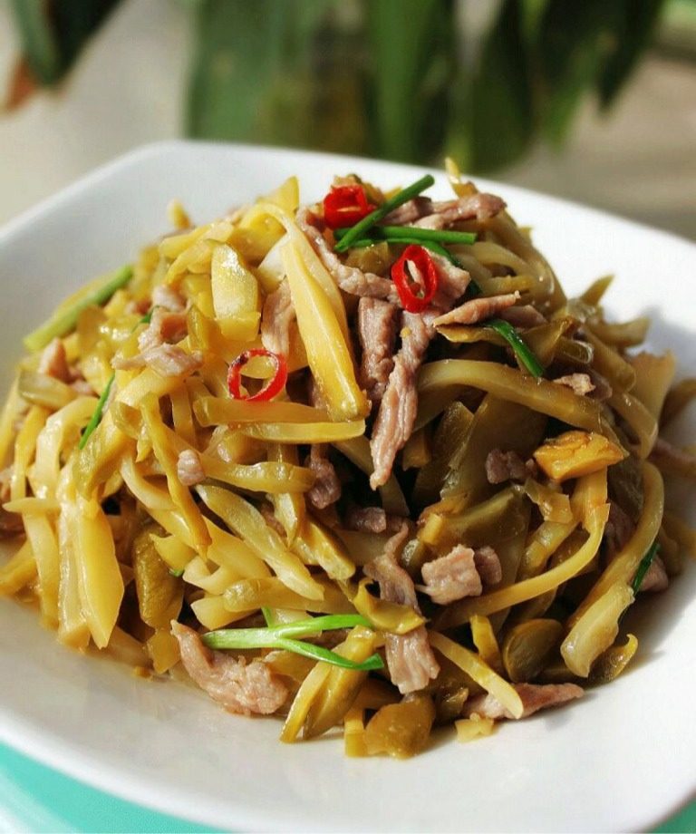 榨菜炒肉丝