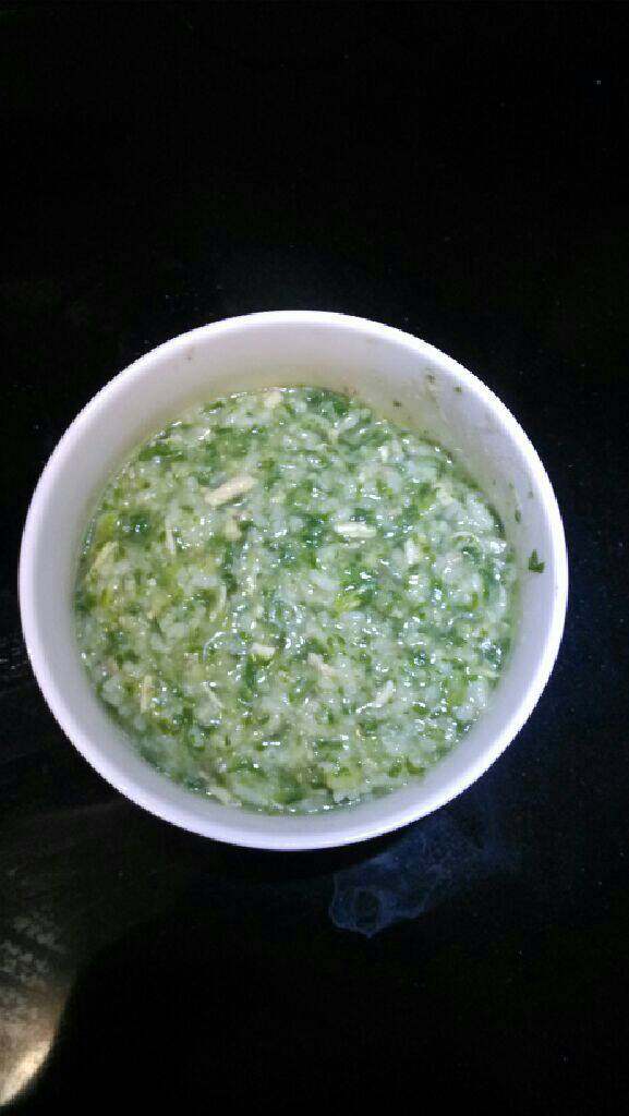 鸡丝土豆青菜粥,最后，成品展示