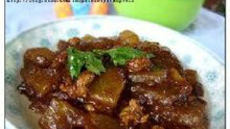 美味的 干贝肉沫冬瓜