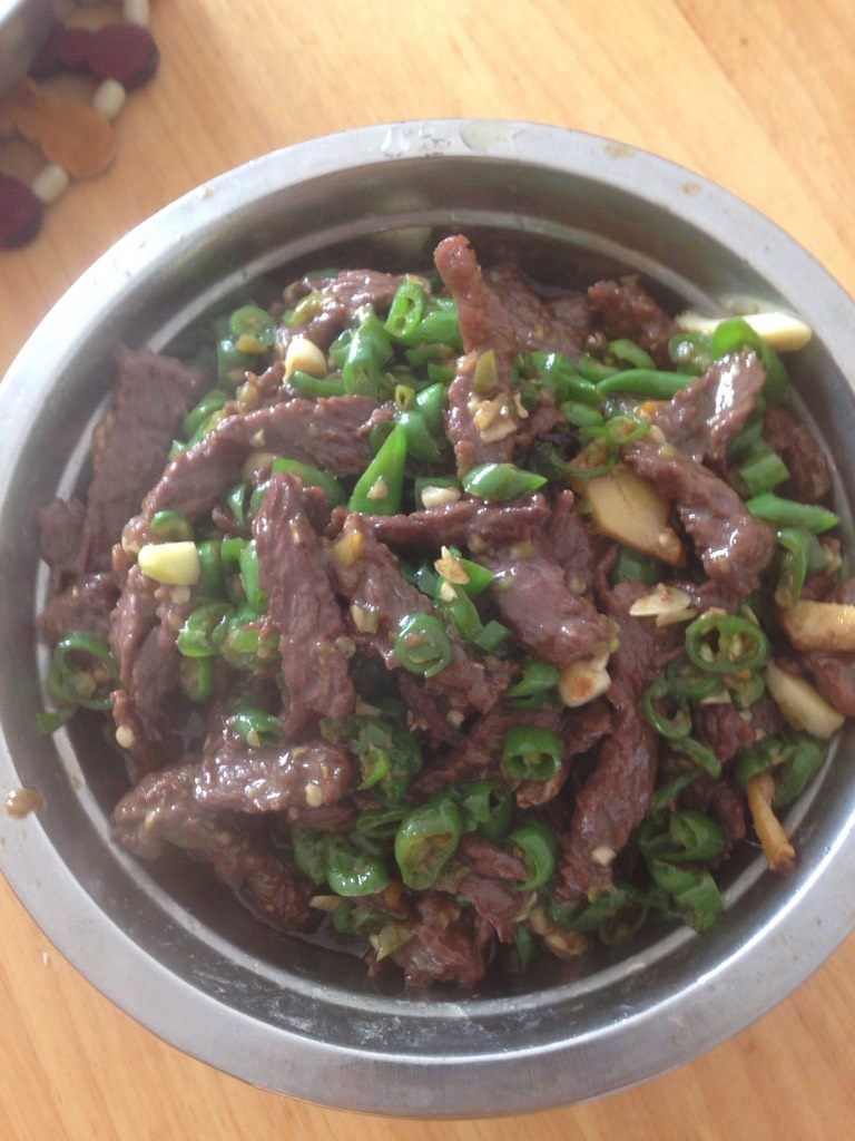 尖椒炒牛肉