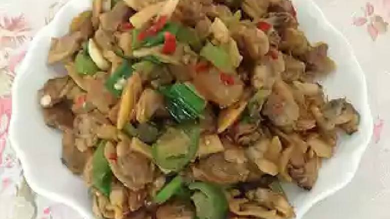香炒花蛤肉