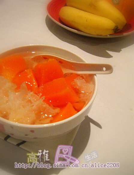 银耳木瓜糖水