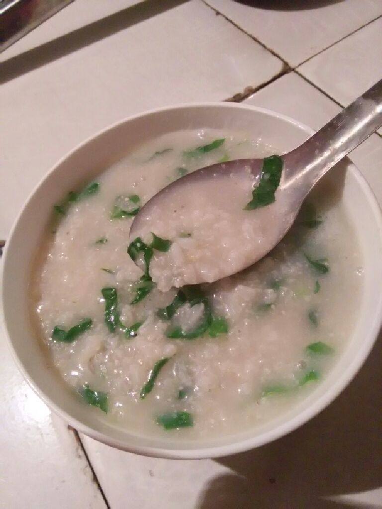 豆香青菜粥