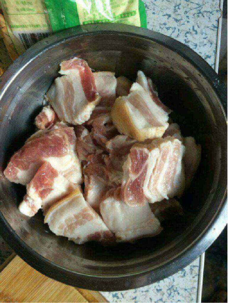 粉蒸肉,切片