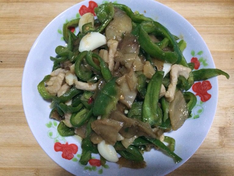 青椒榨菜炒肉丝