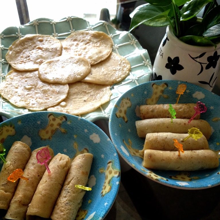 香葱虾米卷