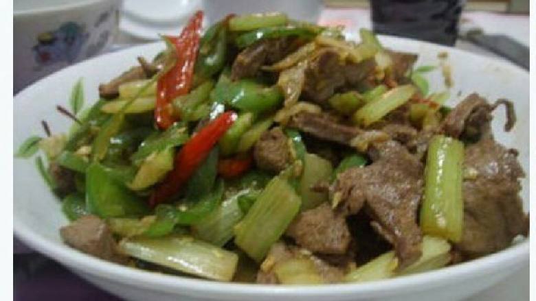 贫血食疗——芹菜炒猪肝