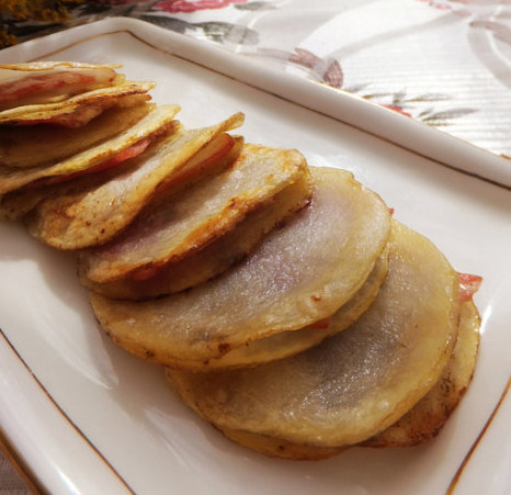 孜然培根土豆夹