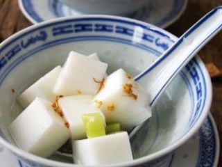 秋日小清新之杏仁豆腐