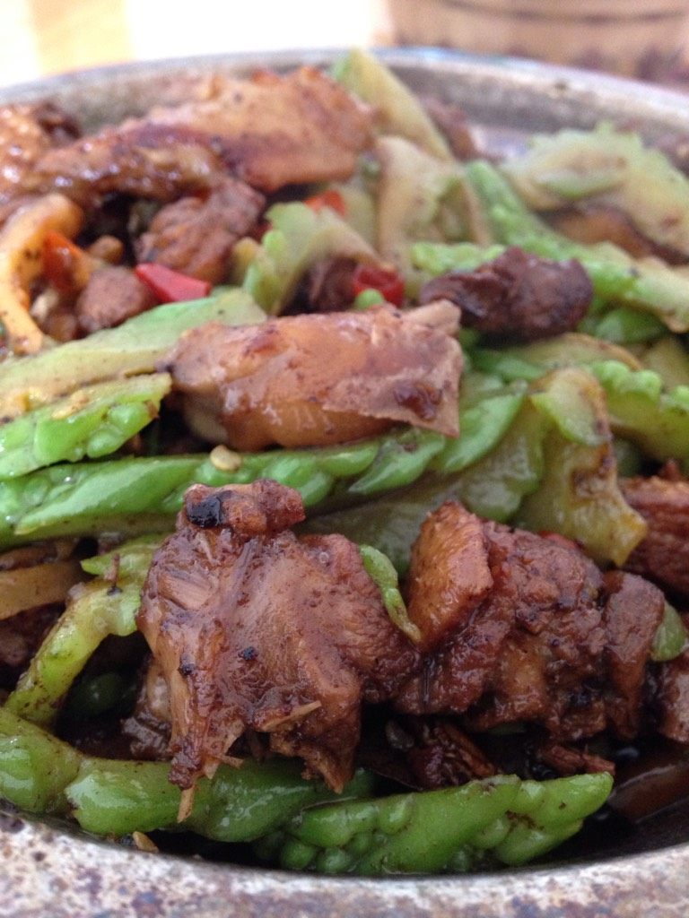 苦瓜炒鸭肉