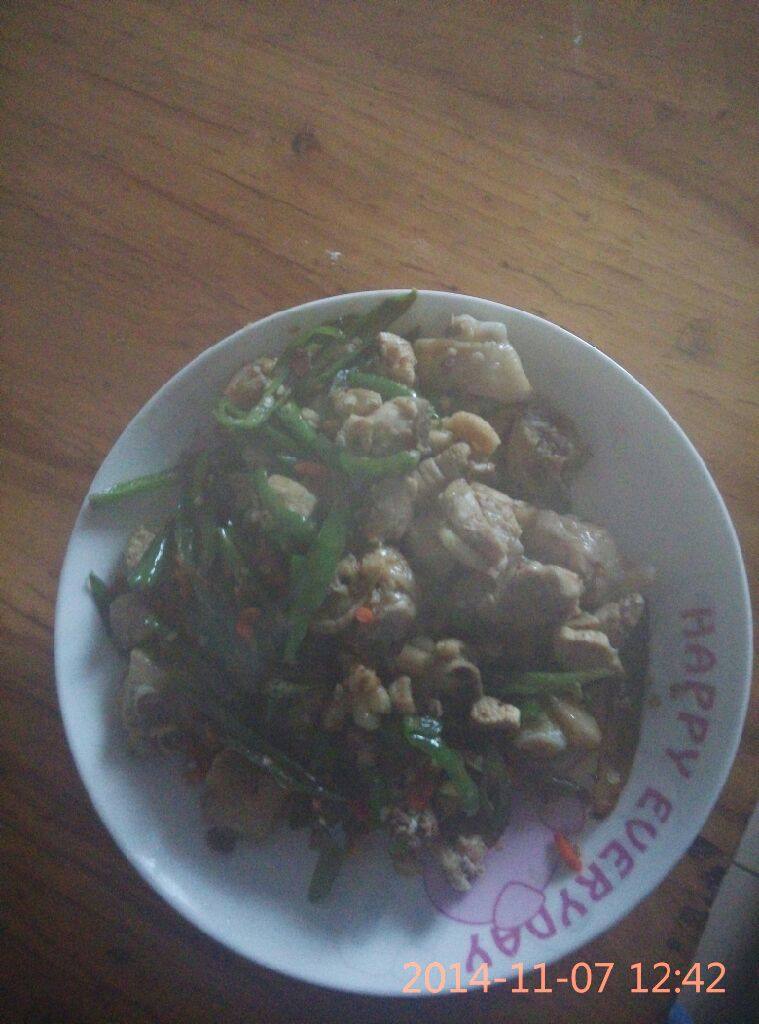 青椒炒鸡肉