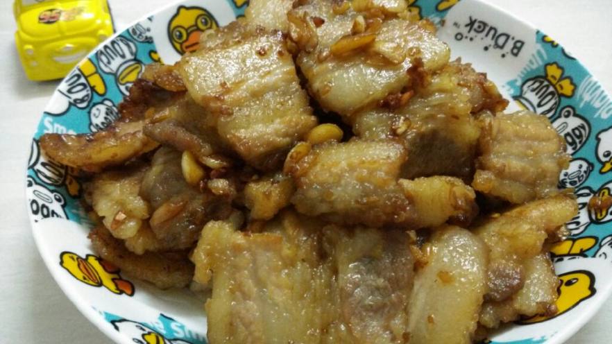 蒜爆五花肉