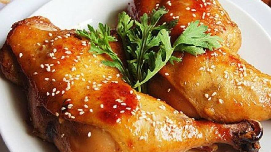 盐焗蜜汁烤鸡腿