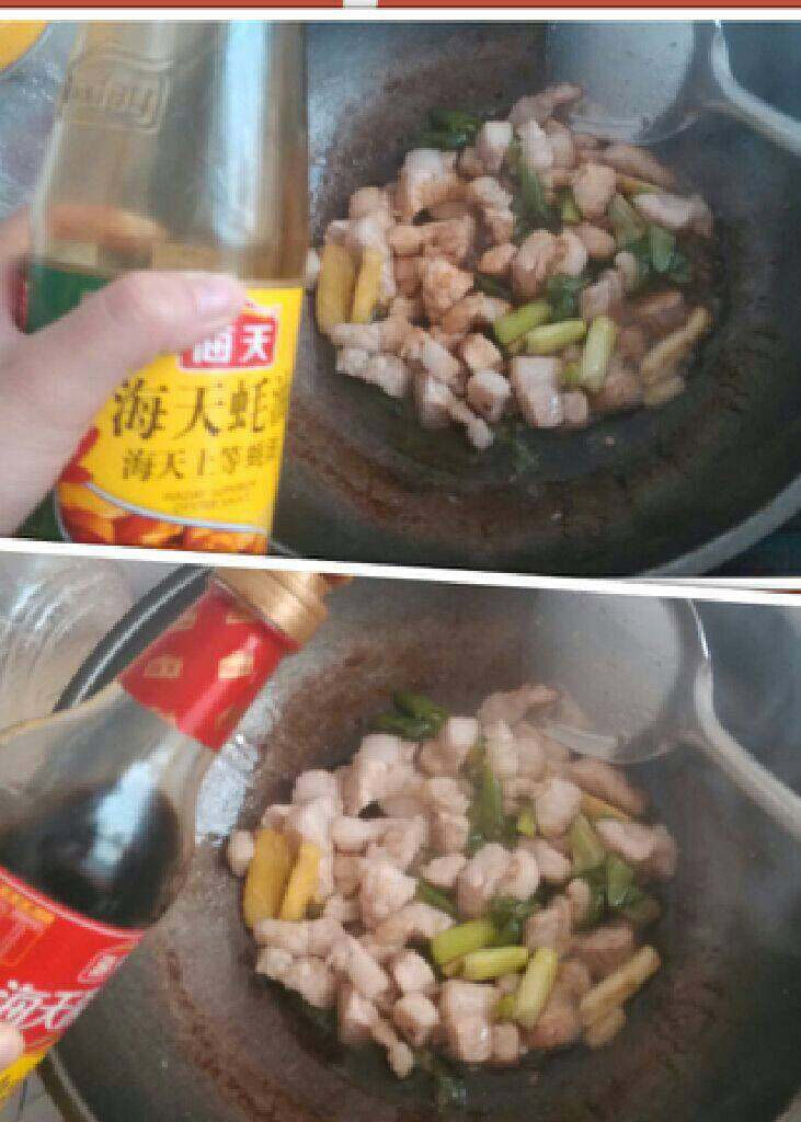 土豆红烧肉,放点<a style='color:red;display:inline-block;' href='/shicai/ 788'>生抽</a>，<a style='color:red;display:inline-block;' href='/shicai/ 721'>蚝油</a>上色。