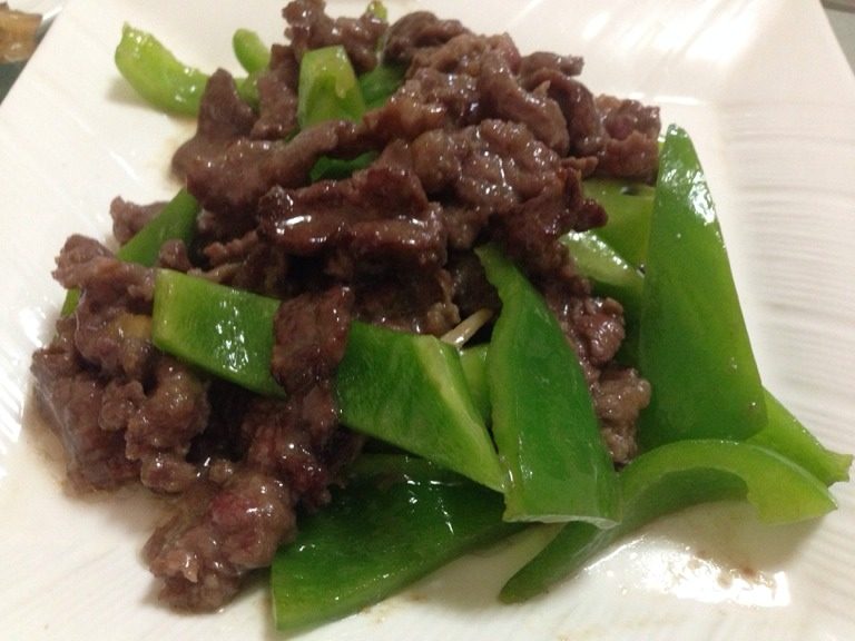 圆椒炒牛肉