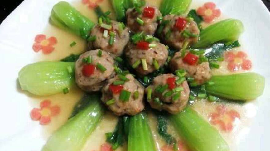 青菜肉丸子
