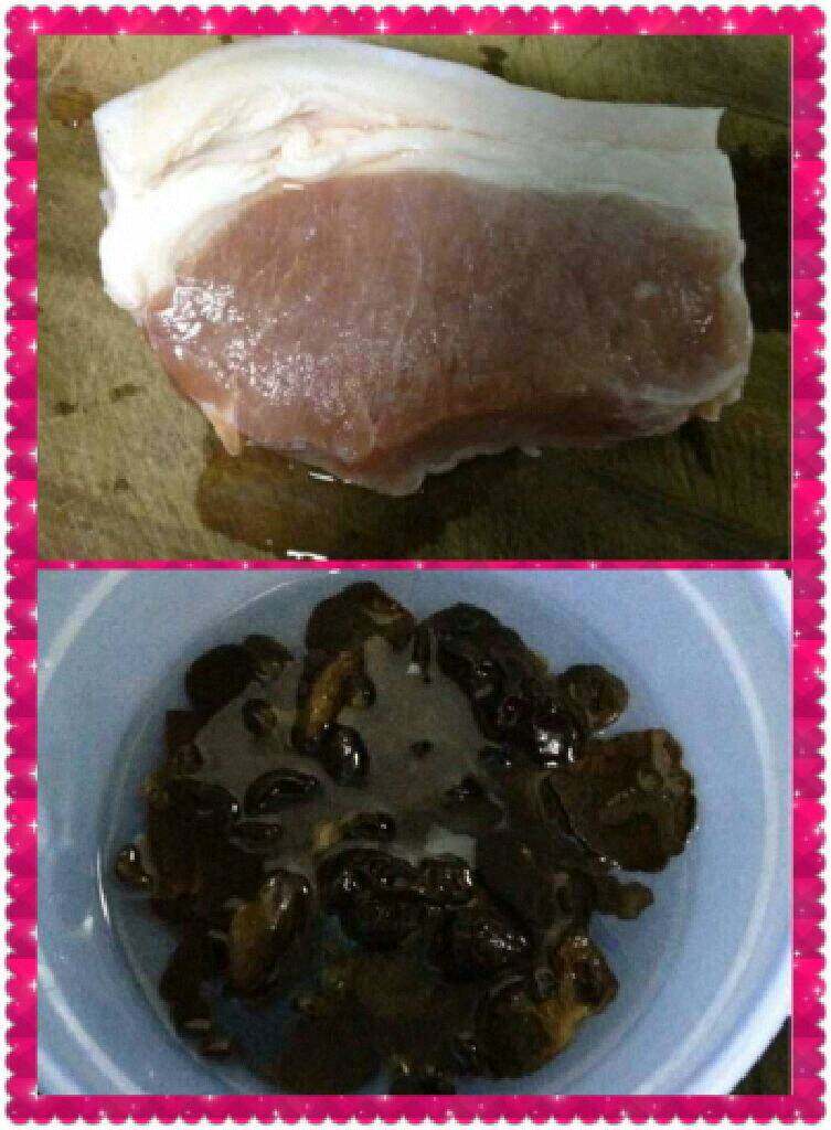 木耳炒肉,准备好的材料，把<a style='color:red;display:inline-block;' href='/shicai/ 233'>木耳</a>用水泡发洗干净撕小。