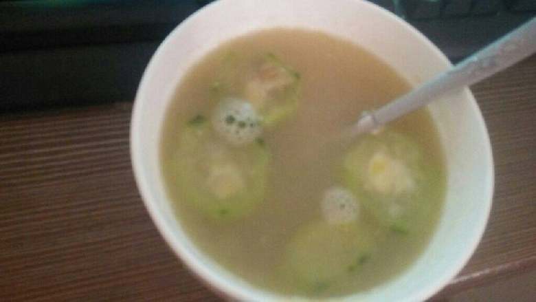 浓汤宝～丝瓜鸡蛋汤,美味的汤啊，