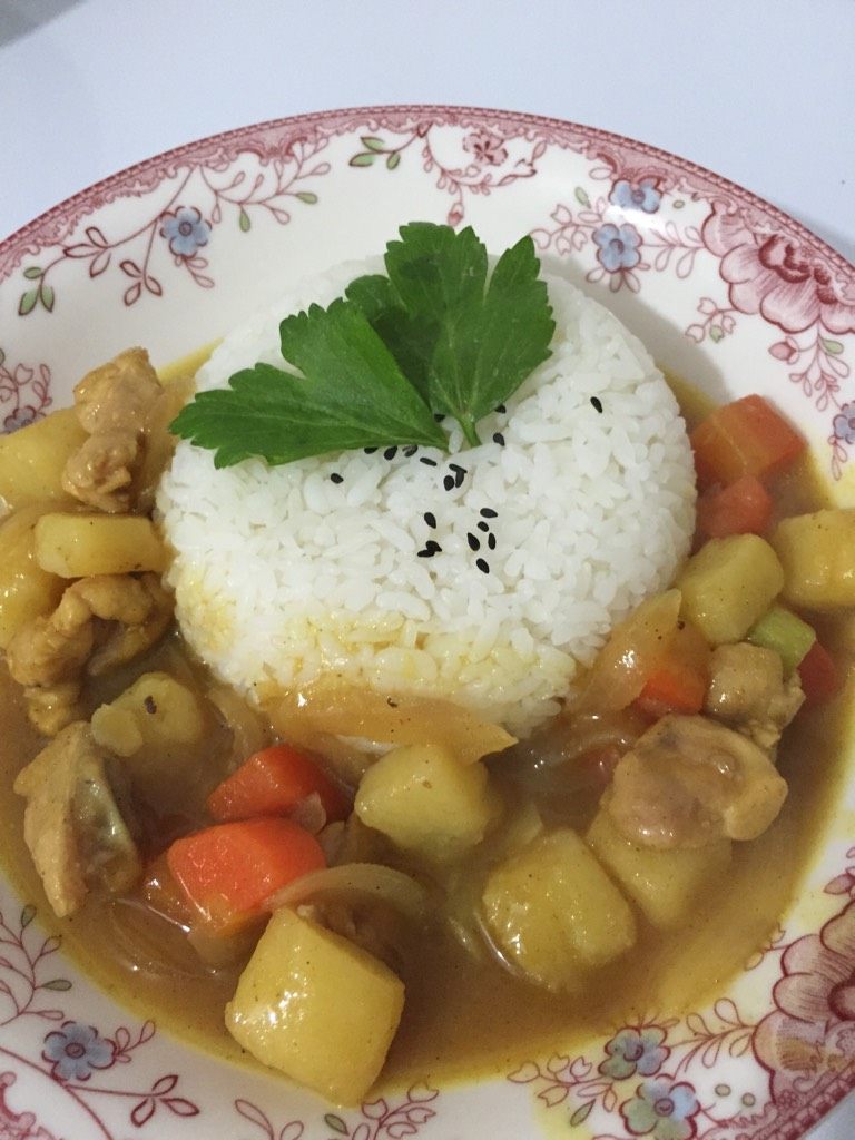 咖喱鸡腿饭