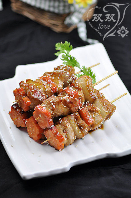 叉烧鸡肉串