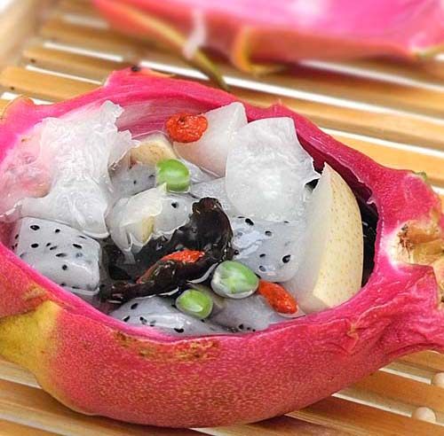 火龙银耳雪梨羹