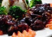 日式照烧鸡腿,马上焯好水的绿菜花和<a style='color:red;display:inline-block;' href='/shicai/ 507'>米饭</a> 胡萝卜,照烧鸡腿浇上照烧酱汁。美味的照烧鸡腿饭就做好啦。。。