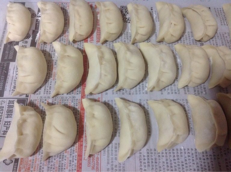 小清新-豆角馅饺子,包饺子