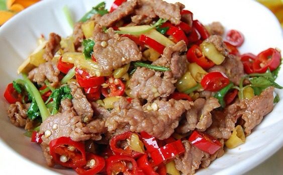 小炒黄牛肉