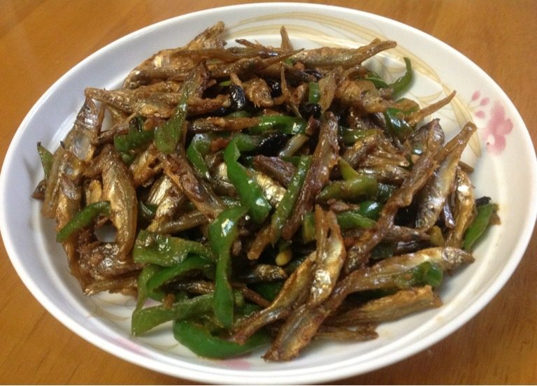 辣椒豆豉炒鱼仔