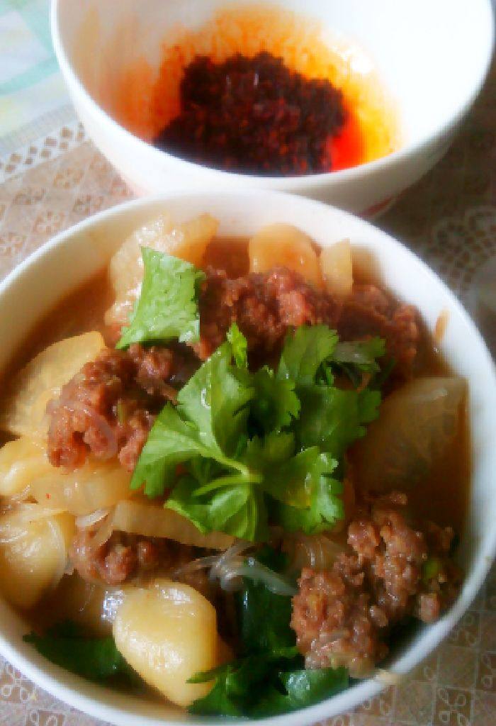 羊肉萝卜汆疙瘩