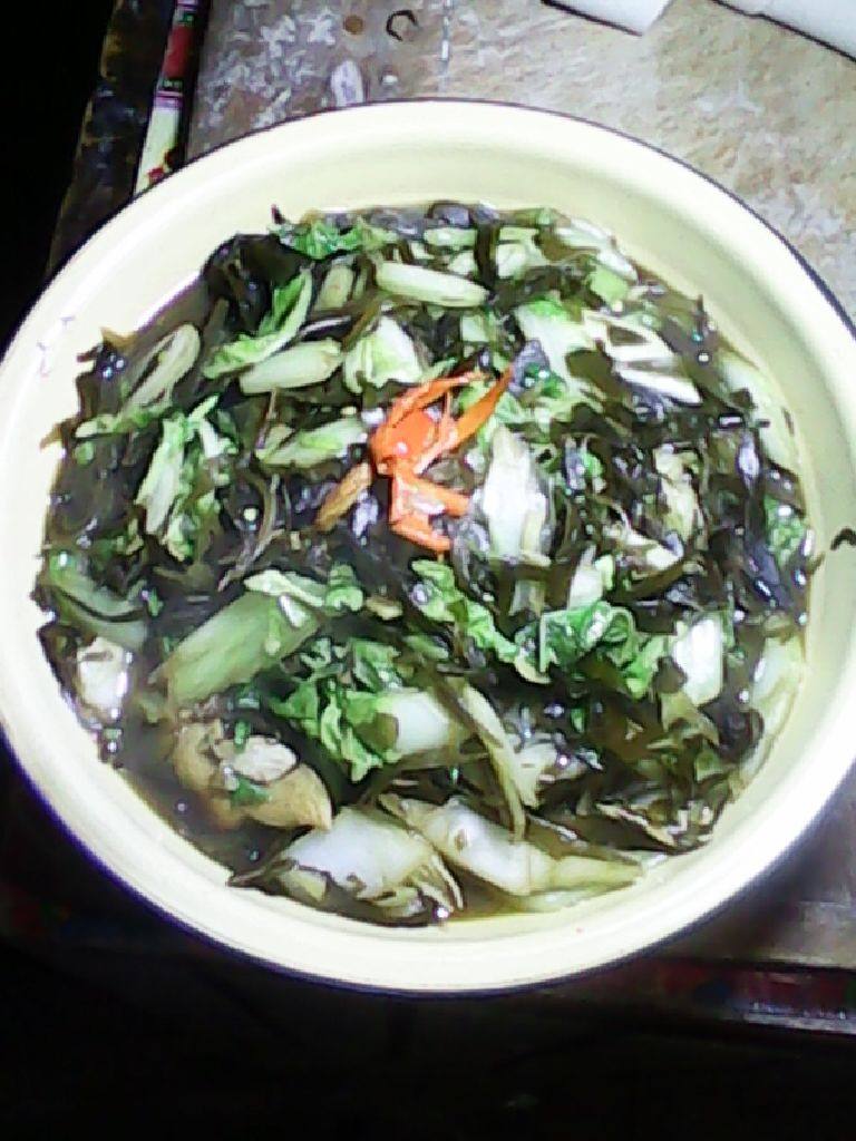 白菜炒海带