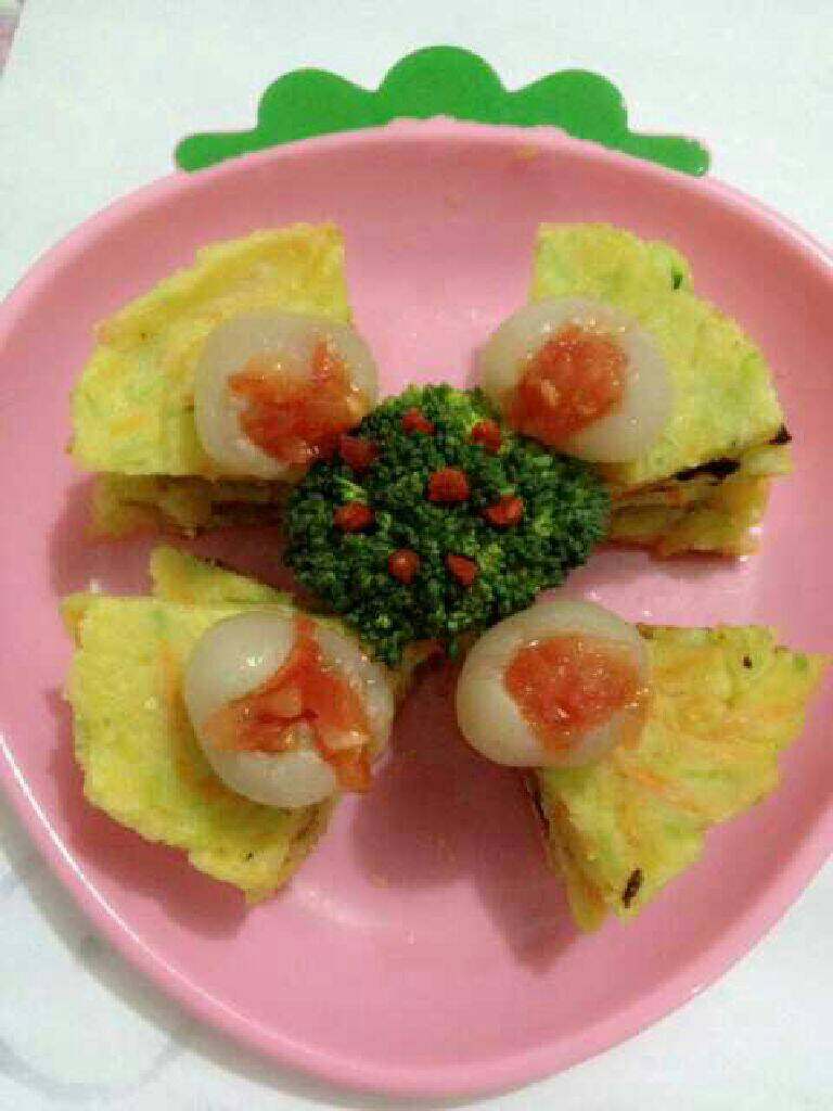 鸡蛋饼拼盘,成品