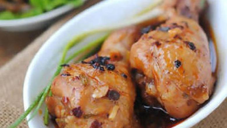豆豉酱蒸鸡腿