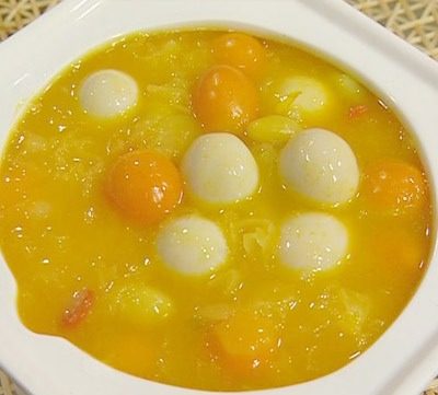 银杏雪耳炖鹌鹑蛋