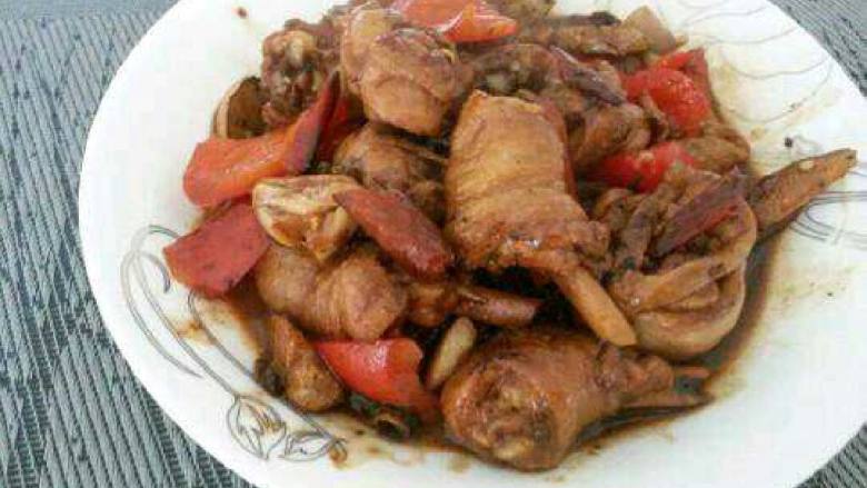 家常菜【辣炒红烧鸡腿】